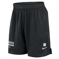 Men's Nike Black Las Vegas Raiders 2024 Sideline Performance Mesh Shorts