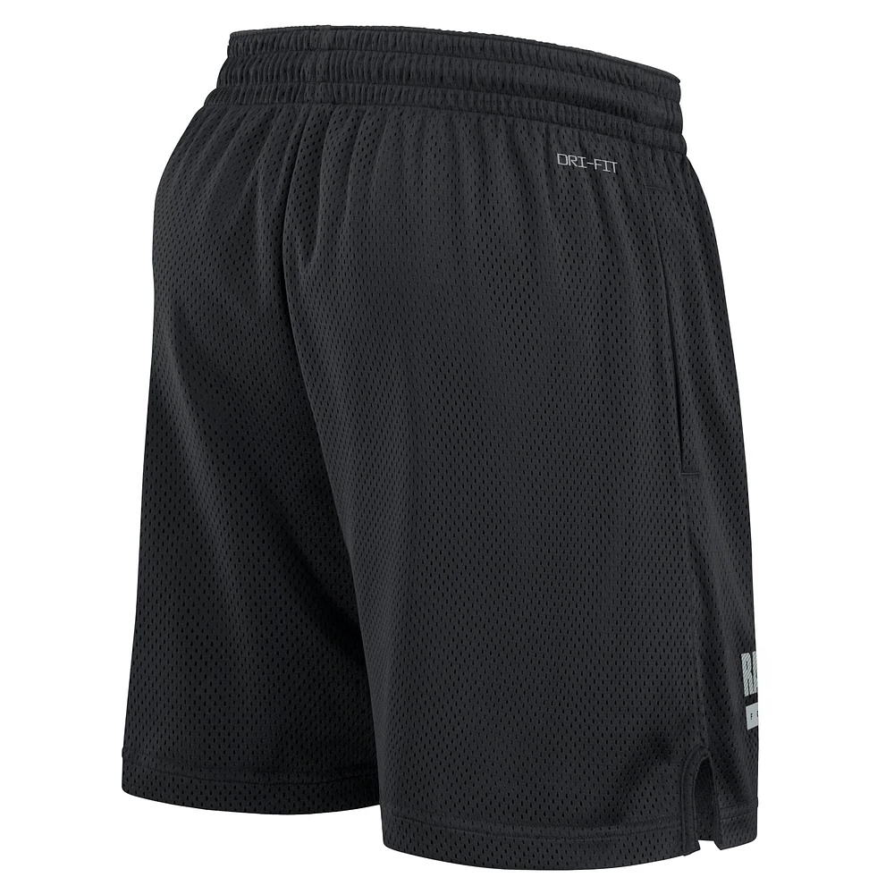 Men's Nike Black Las Vegas Raiders 2024 Sideline Performance Mesh Shorts