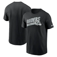 Men's Nike Black Las Vegas Raiders Essential Blitz Lockup T-Shirt