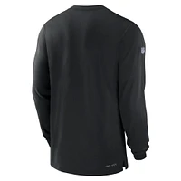 Men's Nike Black Las Vegas Raiders Sideline Performance Long Sleeve T-Shirt