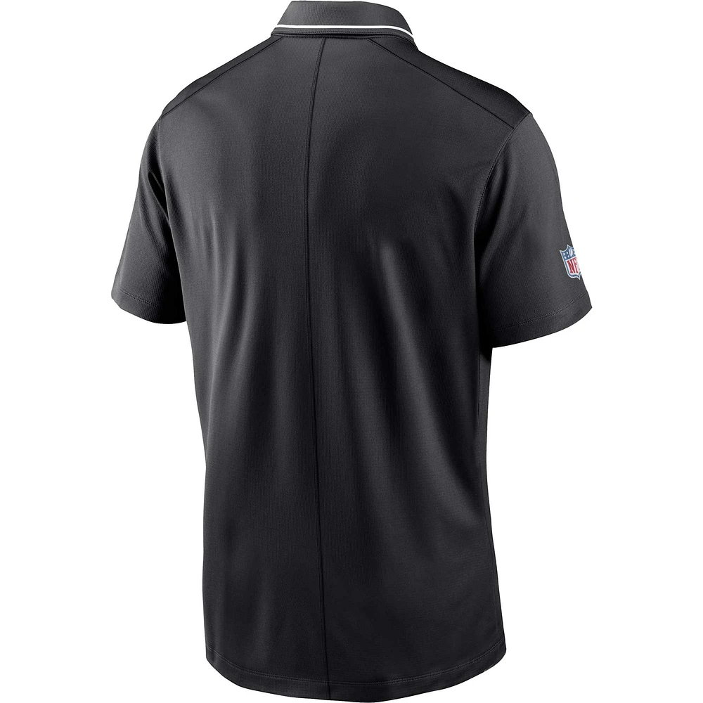 Men's Nike Black Las Vegas Raiders Sideline Victory Performance Polo