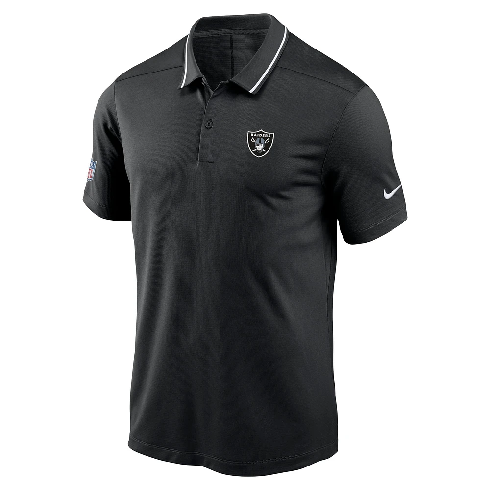 Polo Nike Las Vegas Raiders Sideline Victory Performance pour homme - Noir