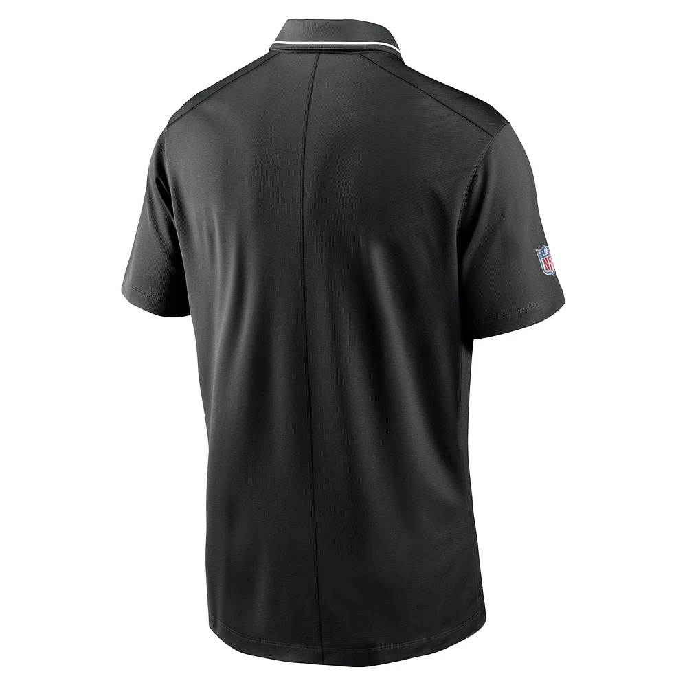 Polo Nike Las Vegas Raiders Sideline Victory Performance pour homme - Noir