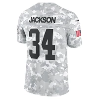 Men's Nike Bo Jackson Arctic Camo Las Vegas Raiders 2024 Salute to Service Retired Player Limited Jersey