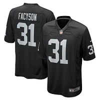 Maillot de match l'équipe Nike Christopher Smith noir des Las Vegas Raiders pour hommes