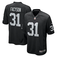 Maillot de match l'équipe Nike Christopher Smith noir des Las Vegas Raiders pour hommes