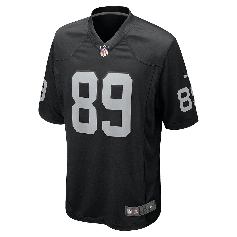 Men's Nike Brock Bowers Black Las Vegas Raiders  Player Game Jersey