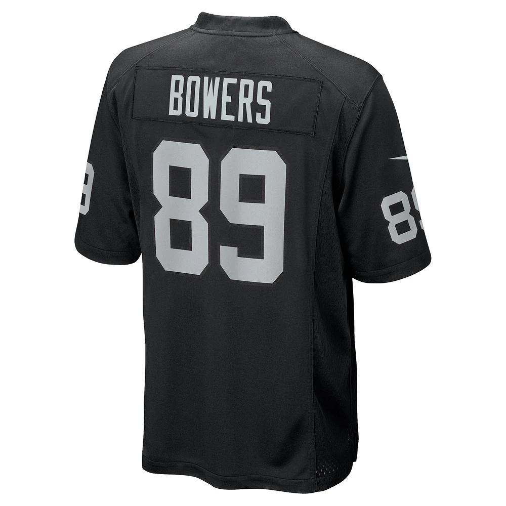 Men's Nike Brock Bowers Black Las Vegas Raiders  Player Game Jersey