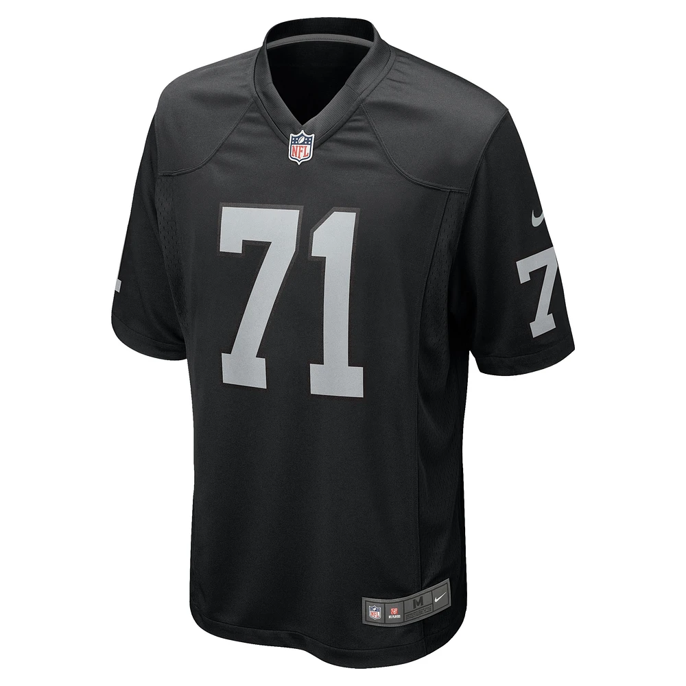Maillot de match Nike DJ Glaze noir pour homme des Las Vegas Raiders