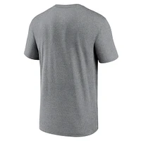 Men's Nike Heather Charcoal Las Vegas Raiders Primetime Legend Logo Performance T-Shirt