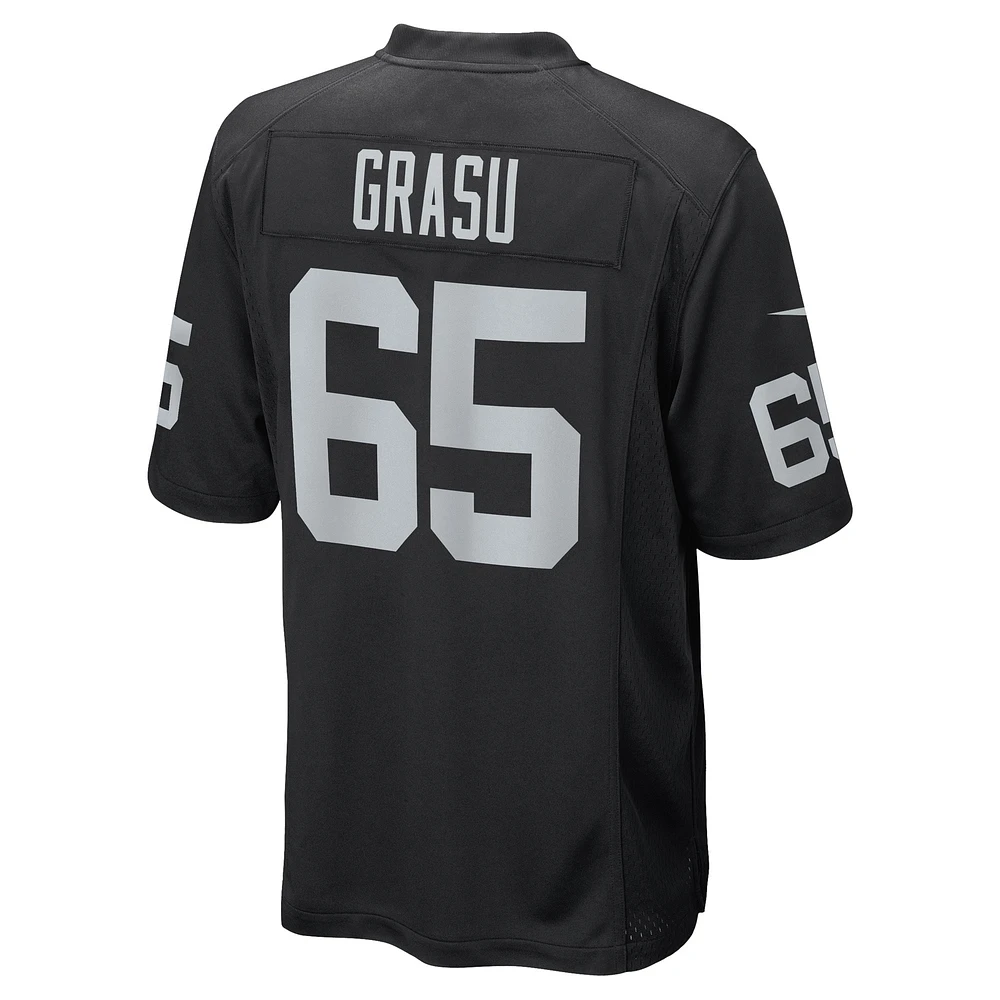 Men's Nike Hroniss Grasu Black Las Vegas Raiders Game Player Jersey