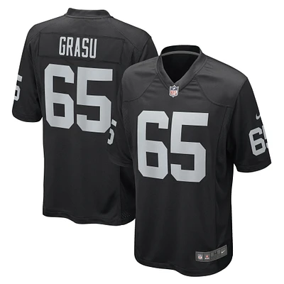 Maillot de joueur jeu Nike Hroniss Grasu noir Las Vegas Raiders pour homme