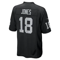 Men's Nike Jack Jones  Black Las Vegas Raiders Team Game Jersey