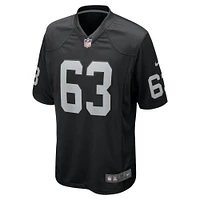 Men's Nike Jake Johanning  Black Las Vegas Raiders Team Game Jersey