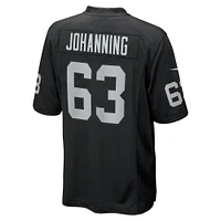 Men's Nike Jake Johanning  Black Las Vegas Raiders Team Game Jersey