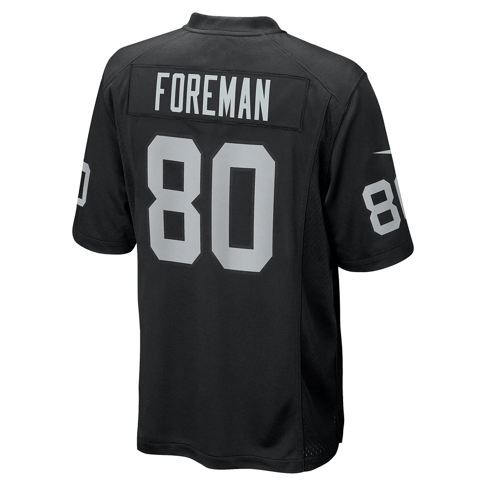 Men's Nike Jeff Foreman  Black Las Vegas Raiders Team Game Jersey