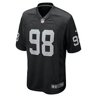 Men's Nike Maxx Crosby Black Las Vegas Raiders Game Jersey