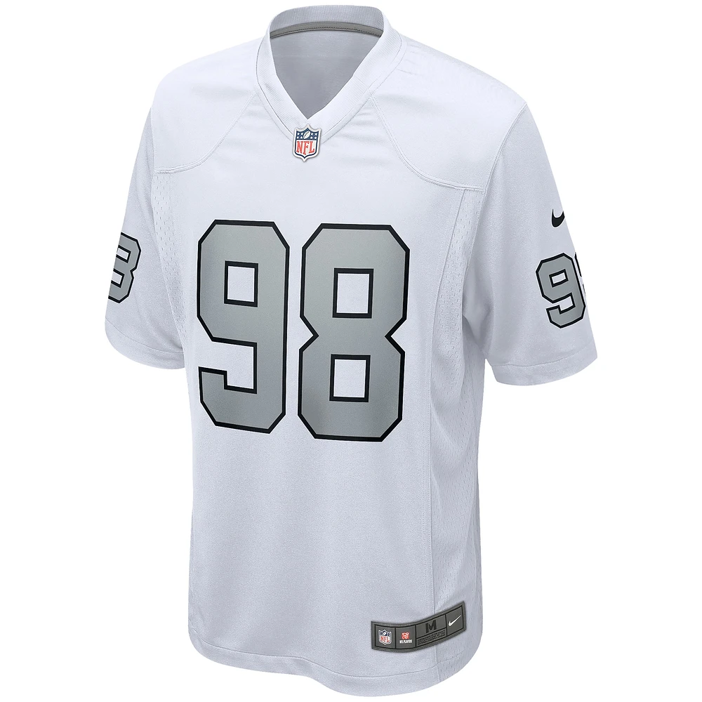 Men's Nike Maxx Crosby White Las Vegas Raiders Alternate Game Jersey
