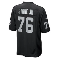 Maillot de match Nike Ron Stone Jr. noir pour homme des Las Vegas Raiders
