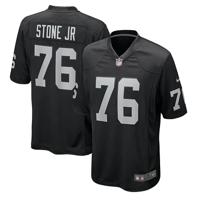 Maillot de match Nike Ron Stone Jr. noir pour homme des Las Vegas Raiders