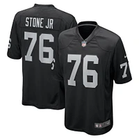 Maillot de match Nike Ron Stone Jr. noir pour homme des Las Vegas Raiders