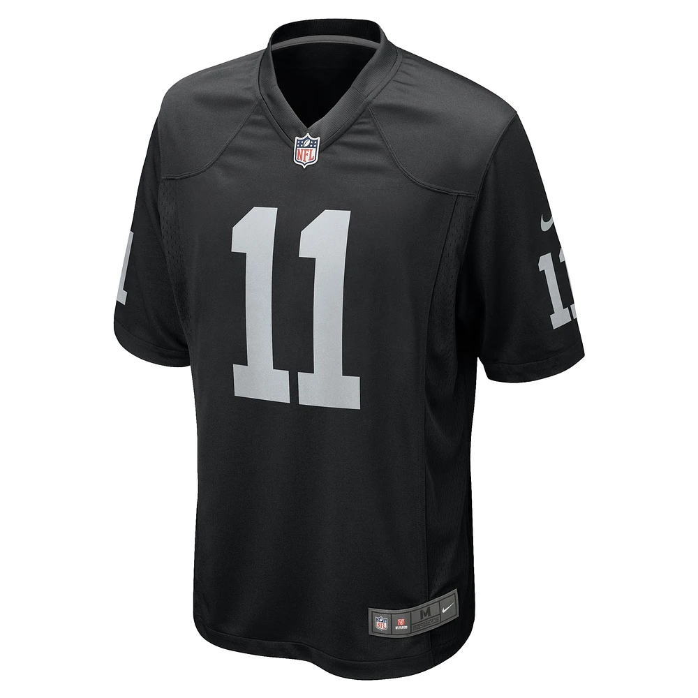 Maillot de match l'équipe Nike Jakorian Bennett pour hommes, noir, Las Vegas Raiders