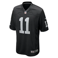 Maillot de match l'équipe Nike Jakorian Bennett pour hommes, noir, Las Vegas Raiders