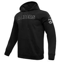 Men's Pro Standard Black Las Vegas Raiders Classic Chenille Pullover Hoodie