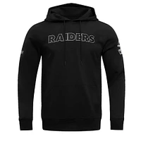 Men's Pro Standard Black Las Vegas Raiders Classic Chenille Pullover Hoodie