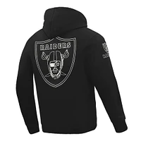 Men's Pro Standard Black Las Vegas Raiders Classic Chenille Pullover Hoodie