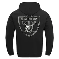 Men's Pro Standard Black Las Vegas Raiders Classic Chenille Pullover Hoodie