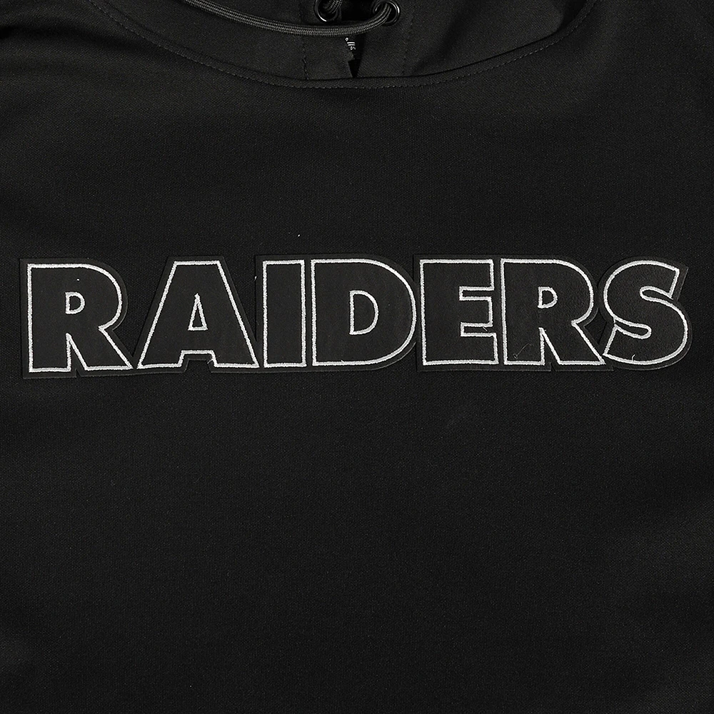 Men's Pro Standard Black Las Vegas Raiders Classic Chenille Pullover Hoodie