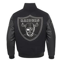 Men's Pro Standard Black Las Vegas Raiders Full-Zip Varsity Jacket