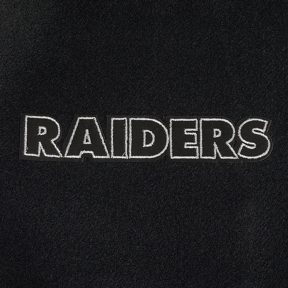 Men's Pro Standard Black Las Vegas Raiders Full-Zip Varsity Jacket