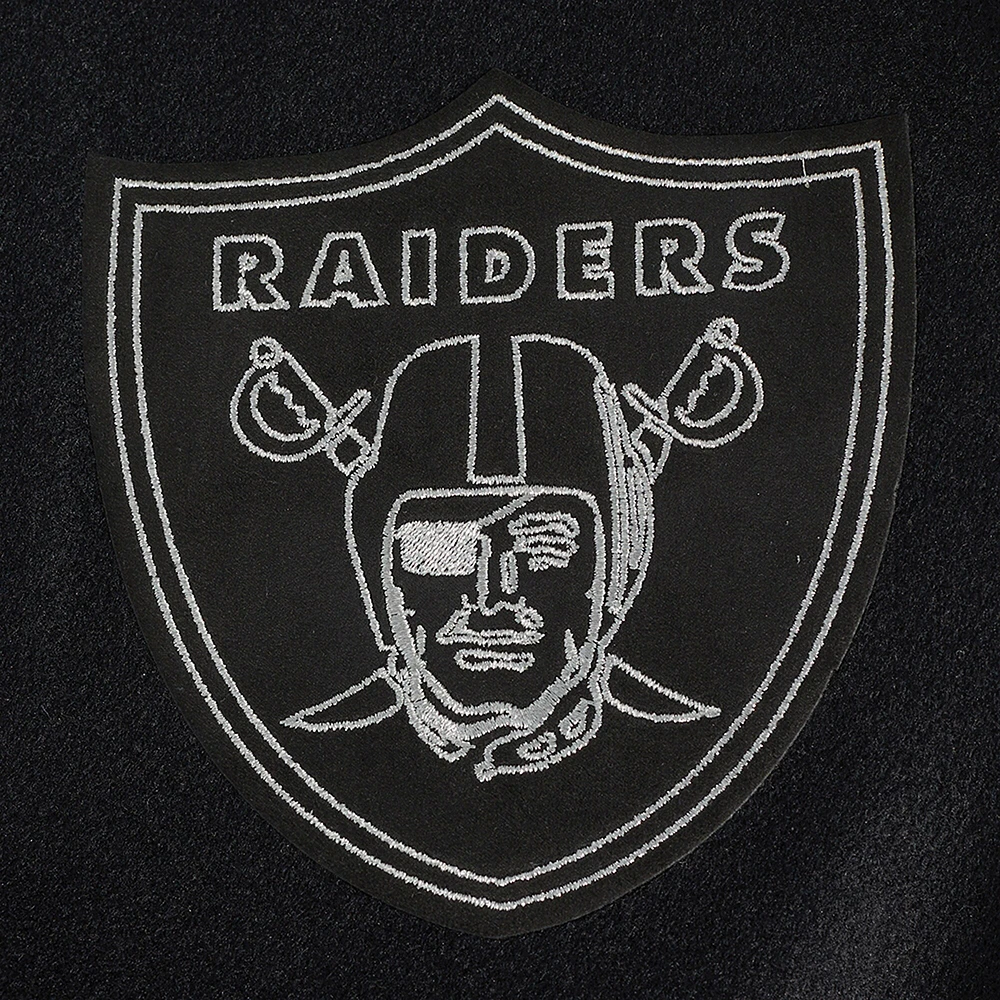 Men's Pro Standard Black Las Vegas Raiders Full-Zip Varsity Jacket