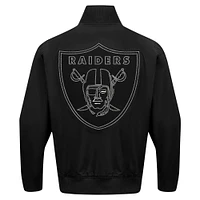 Men's Pro Standard Black Las Vegas Raiders Paint The City Twill Full-Zip Jacket