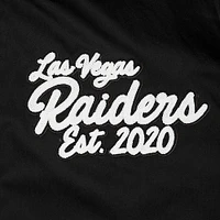 Men's Pro Standard Black Las Vegas Raiders Paint The City Twill Full-Zip Jacket