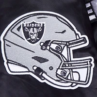 Men's Pro Standard Black Las Vegas Raiders Sublimated Satin Full-Snap Jacket