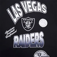Men's Pro Standard Black Las Vegas Raiders Turn It Up Drop Shoulder Pullover Sweatshirt