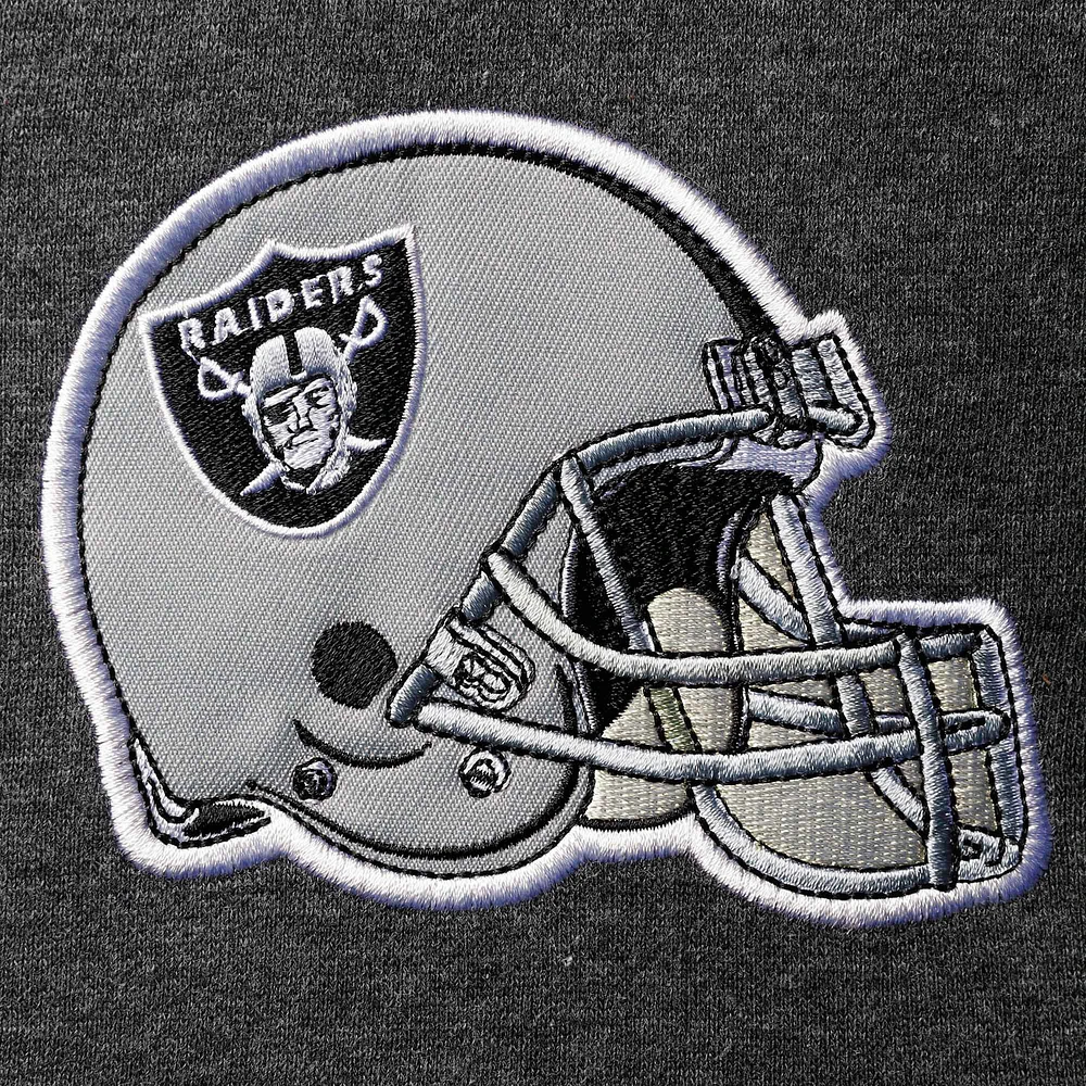 Chandail à capuchon pour homme Starter Heathered Grey/Silver Las Vegas Raiders Extreme Fireballer