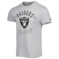 Men's Starter Heathered Gray Las Vegas Raiders Prime Time T-Shirt