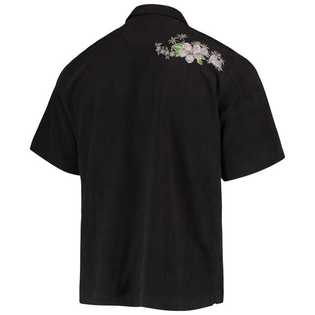 Chemise boutonnée Tommy Bahama noire Las Vegas Raiders Azule Oasis pour hommes