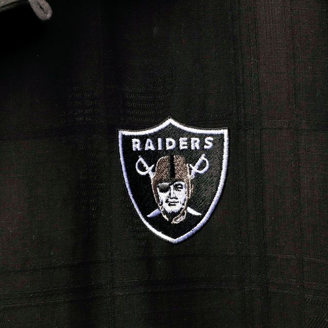 Chemise boutonnée Tommy Bahama noire Las Vegas Raiders Azule Oasis pour hommes
