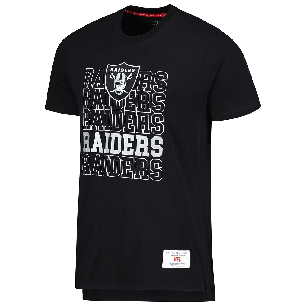 Men's Tommy Hilfiger Black Las Vegas Raiders Liam T-Shirt