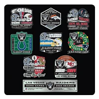 Lot de 9 pin's de collection Mojo Las Vegas Raiders