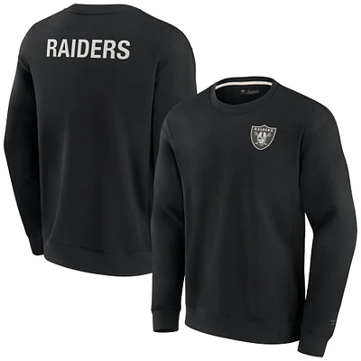 Unisex Fanatics Black Las Vegas Raiders Elements Super Soft Pullover Sweatshirt