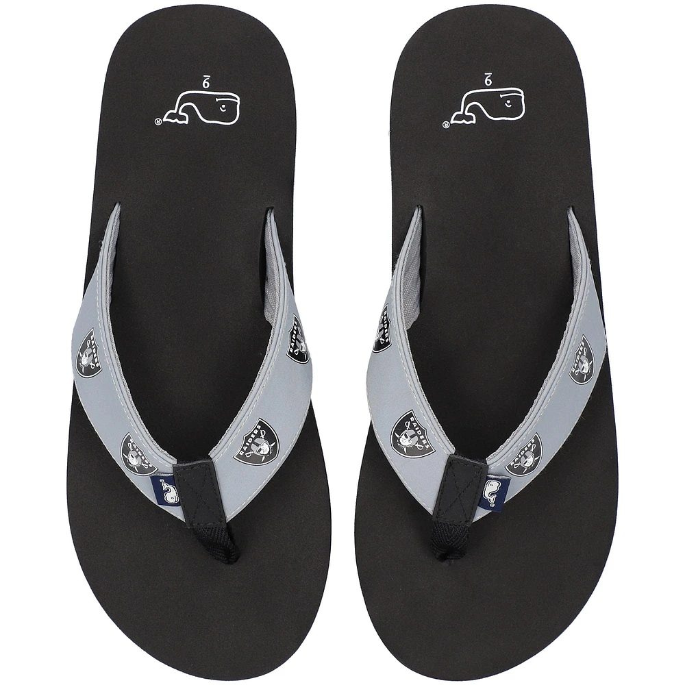 Vineyard Vines Las Vegas Raiders Flip Flops