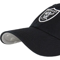 Women's '47 Black Las Vegas Raiders Confetti Icon Clean Up Adjustable Hat