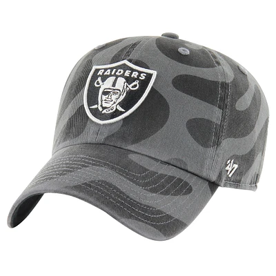 Casquette ajustable Freeform Clean Up '47 Charcoal Las Vegas Raiders pour femme