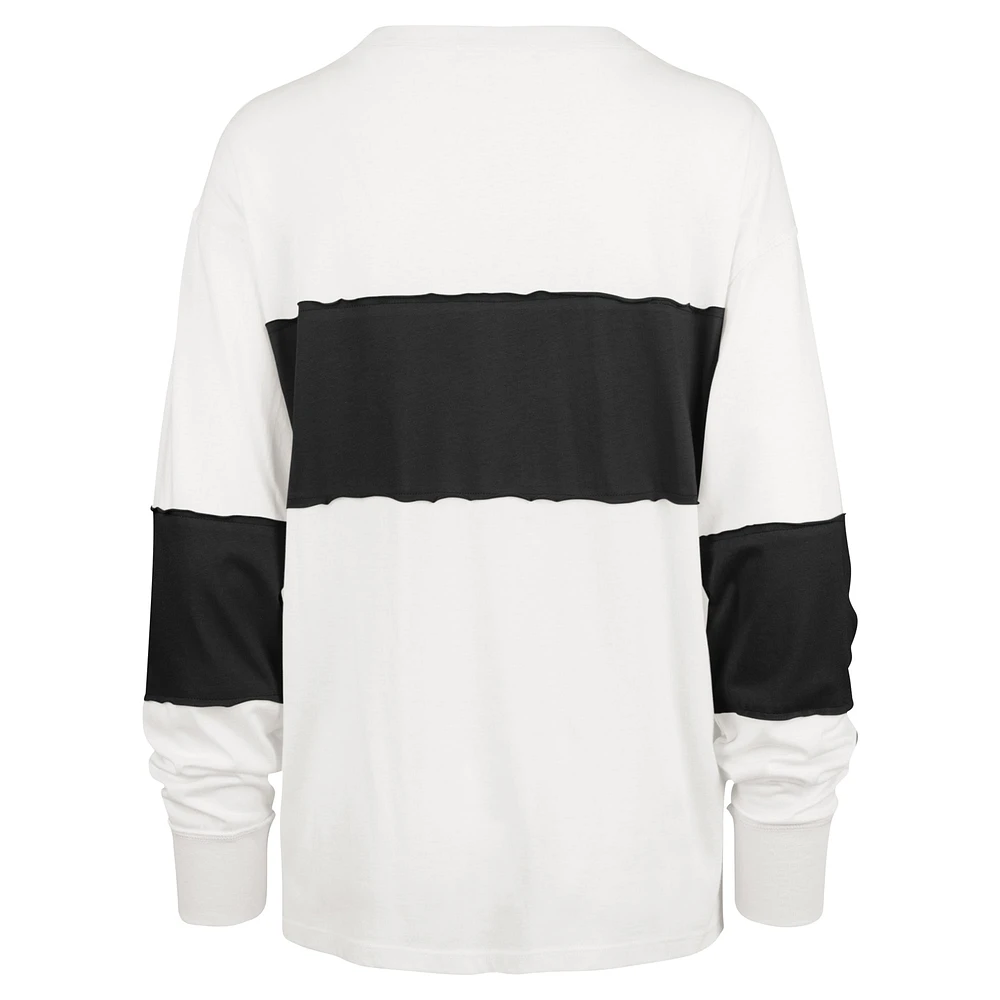 Women's '47 Cream Las Vegas Raiders Clubhouse Pride Taylor Long Sleeve T-Shirt